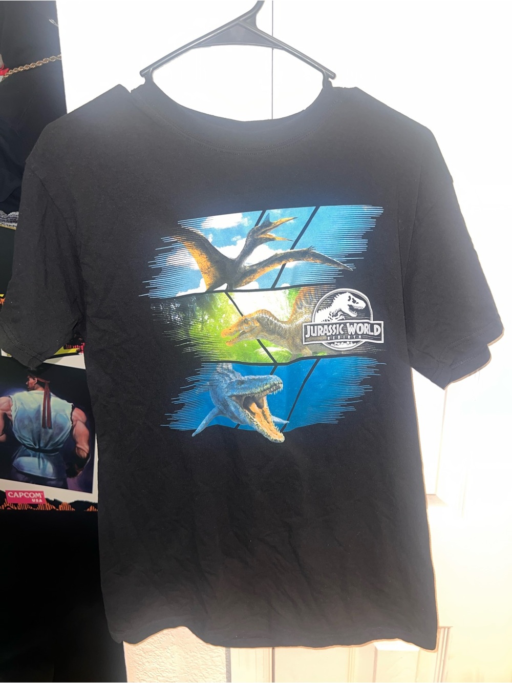 Jurassic World Rebirth Graphic Tee Black Medium
